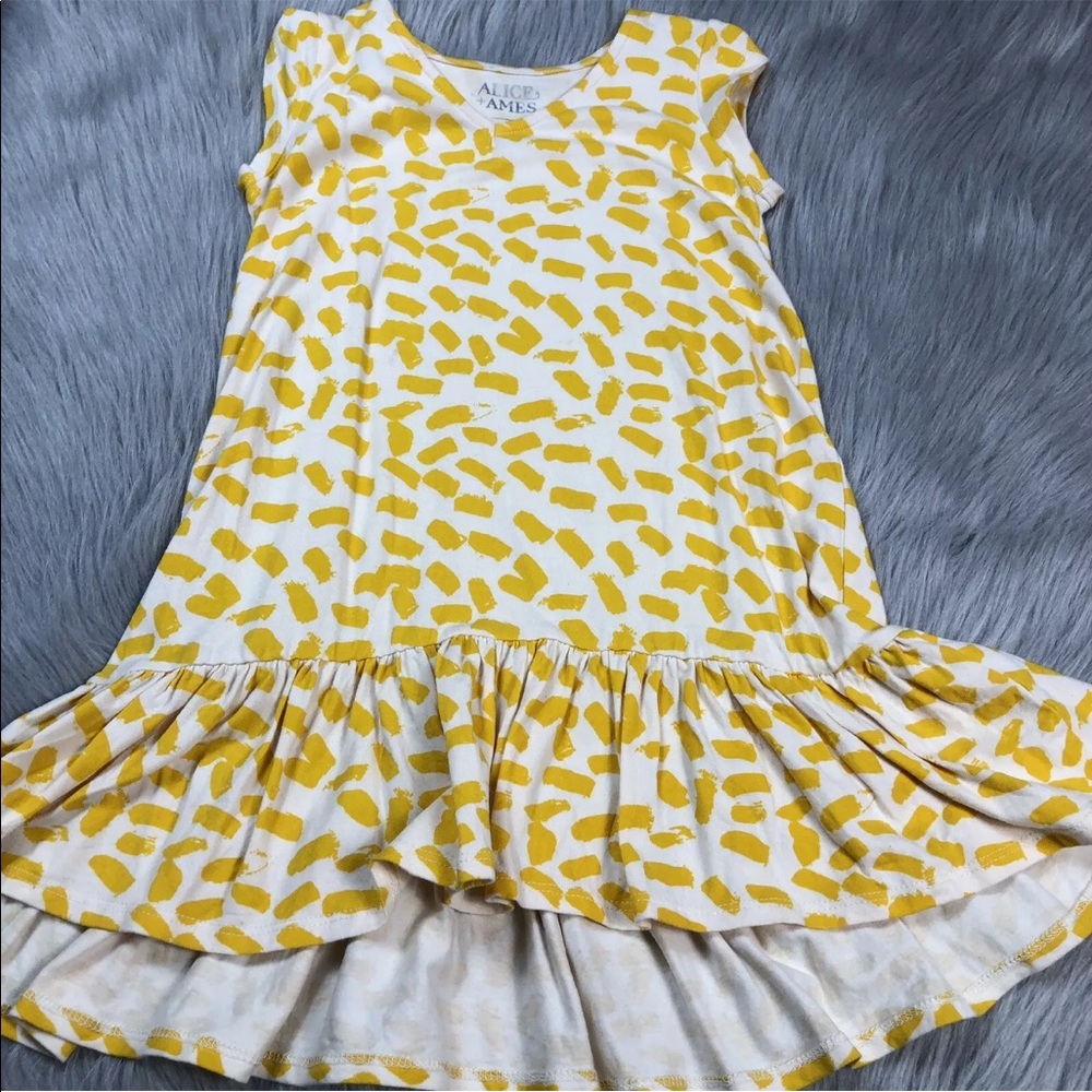 Alice And Ames Toddler Girls Sunshine Yellow Playa Dress 4T